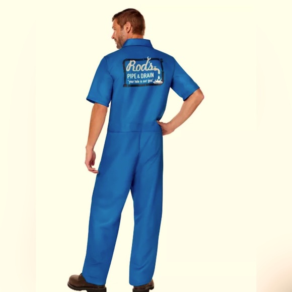 NWOT Spirit Rod's Pipe & Drain Insertion Specialist Jumpsuit Costume S/M - Picture 2 of 7